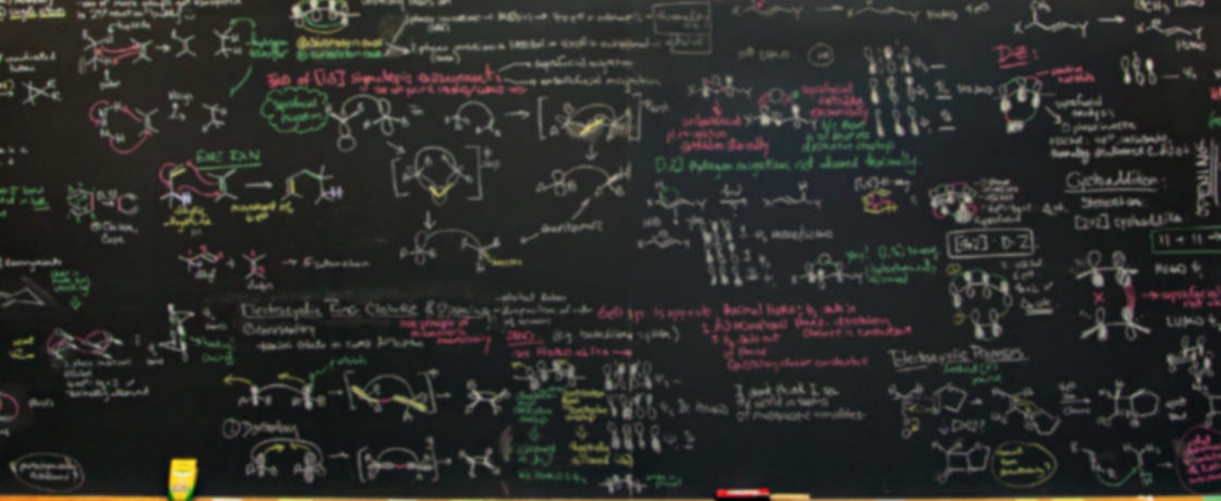 Formula on black background