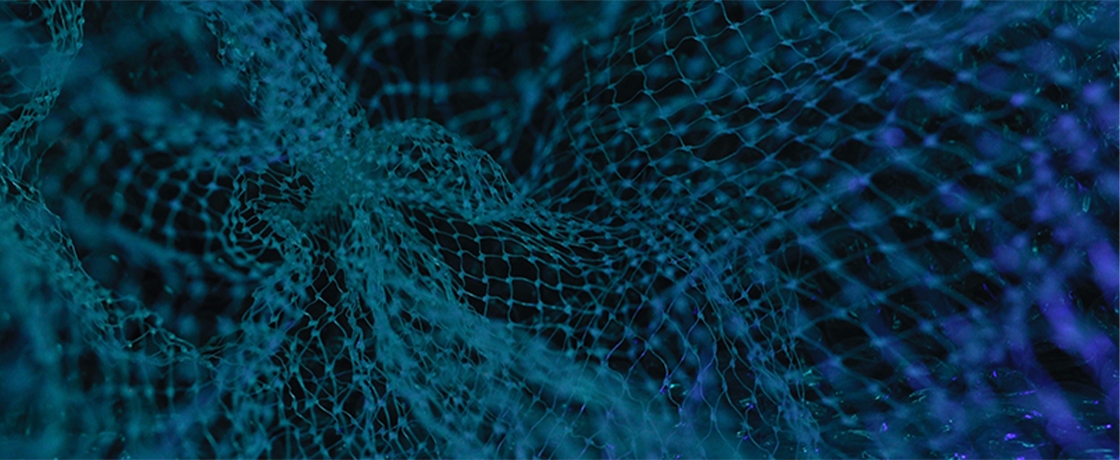 Neurons on a black background