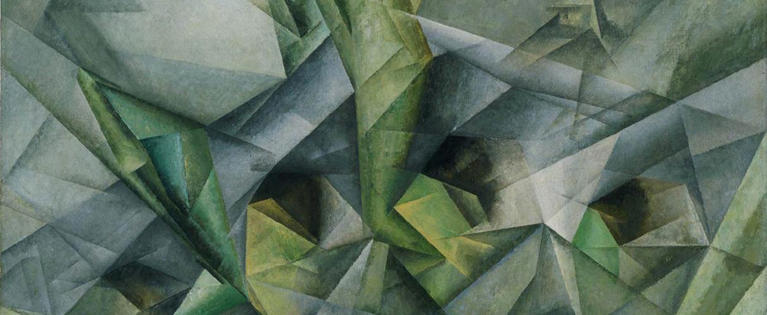 Triangle green abstract