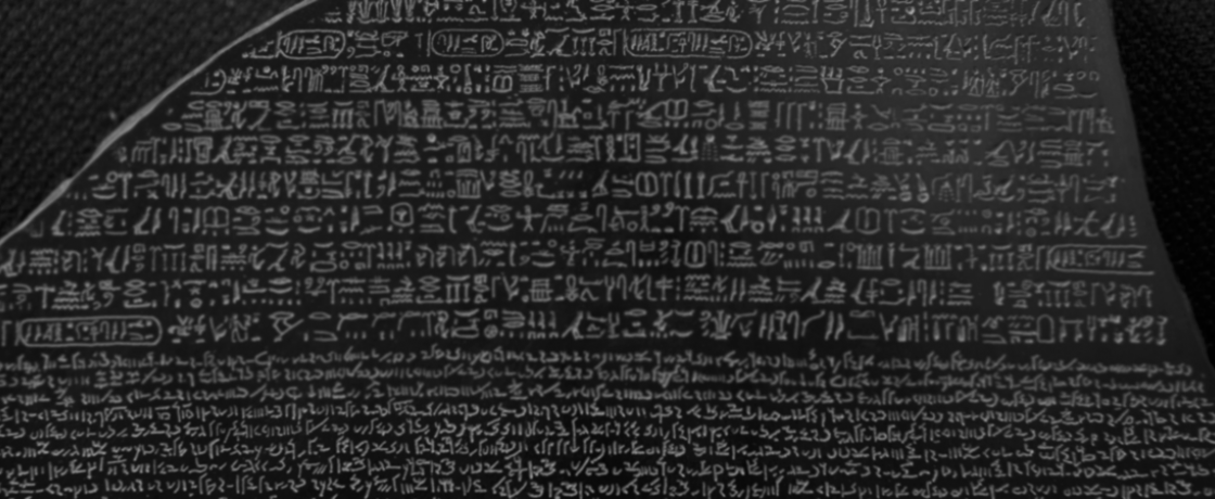 Text on a black background