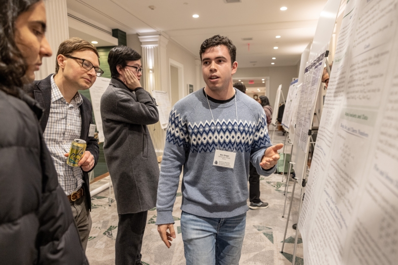 Benjamin Singer '27 presents his poster