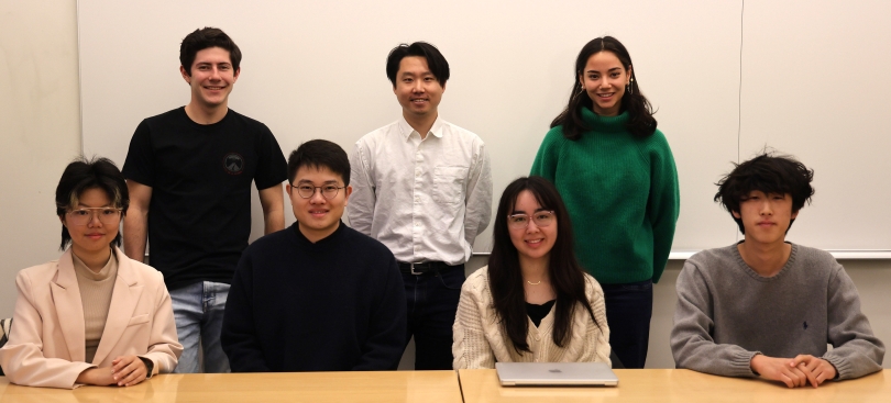 Professor Herbert Chang '18 and the research fellows