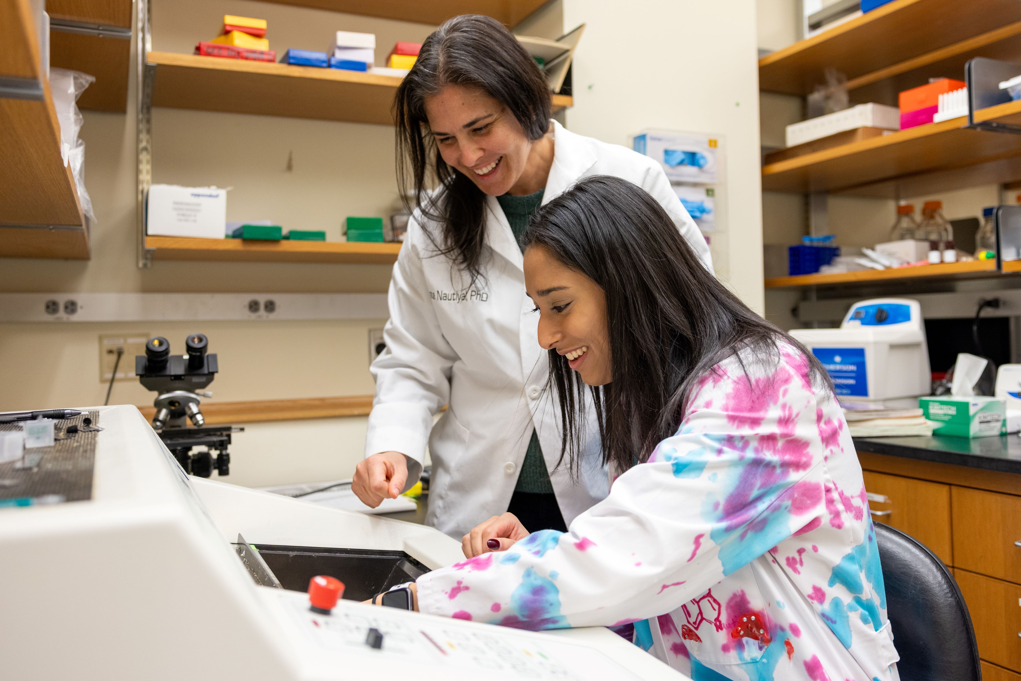 Professor Katherine Nautiyal and Nina Prakash '25