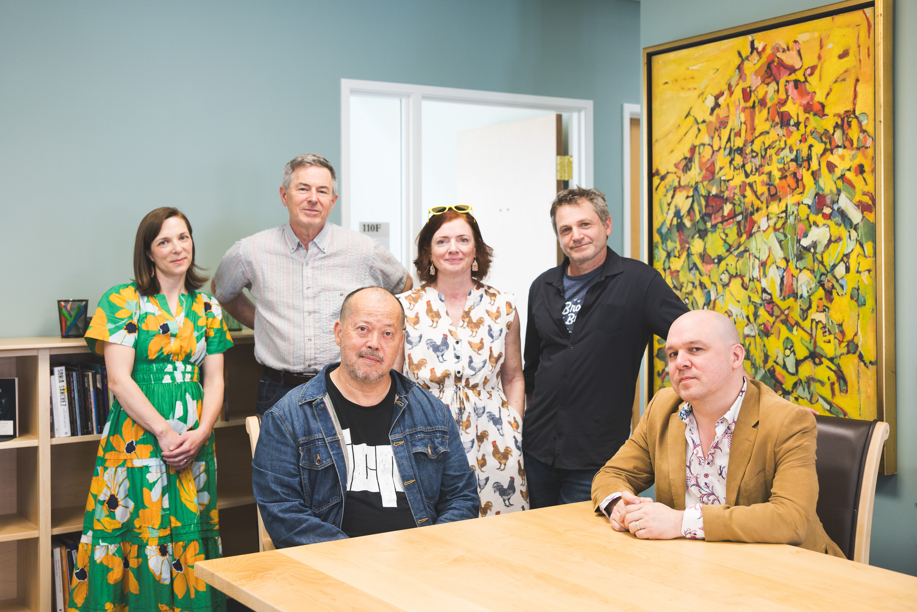 Group photo of faculty involved with the Literary Arts Bridge