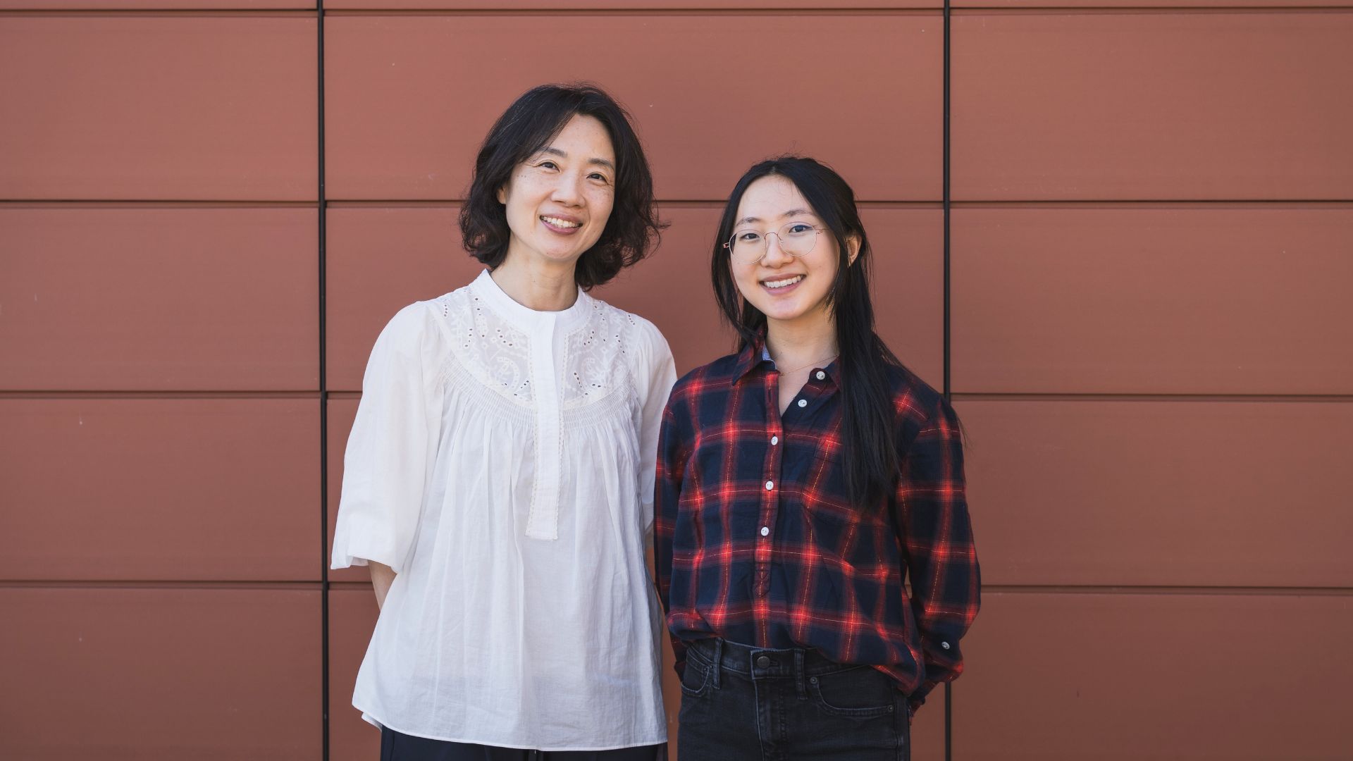 Lecturer Eun Ha Hwang and Emma Hwang ’28