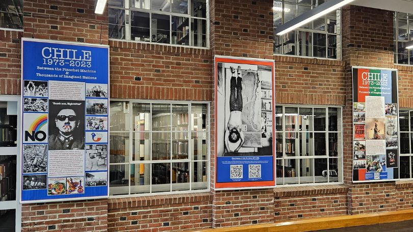 Three banners of Commemoration of 1973 Coup d'etat in Chile