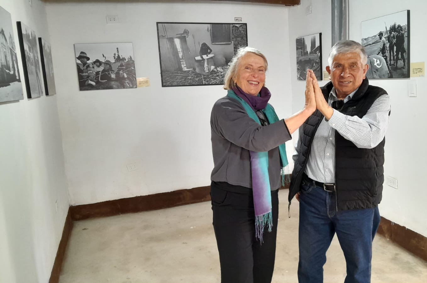 Silvia Spitta and photographer Oscar Medrano 