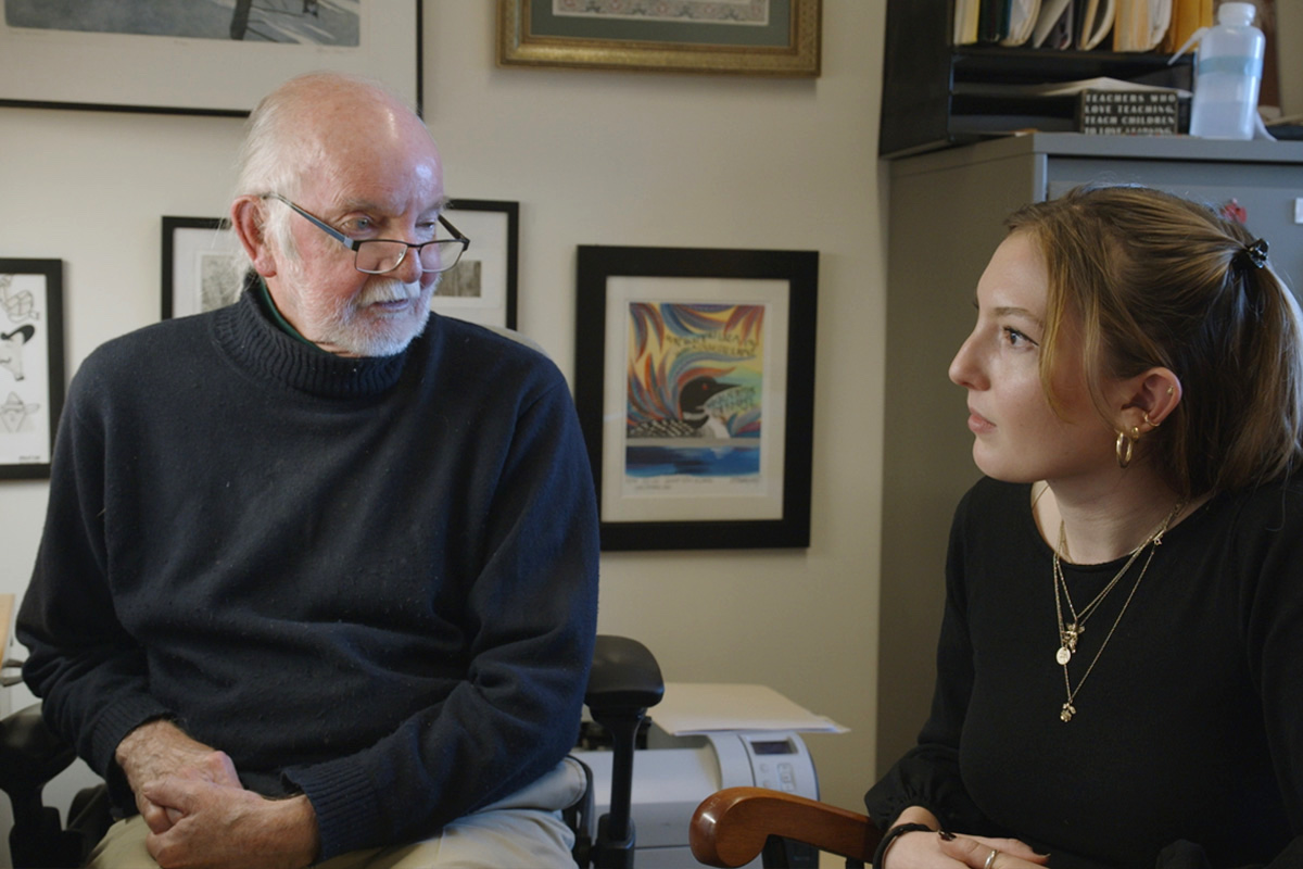 Professor Lee Witters and Krista Schemitsch '24 