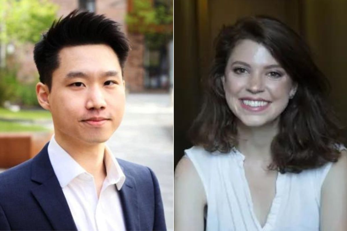 Herbert Chang '18 and Elsa Voytas