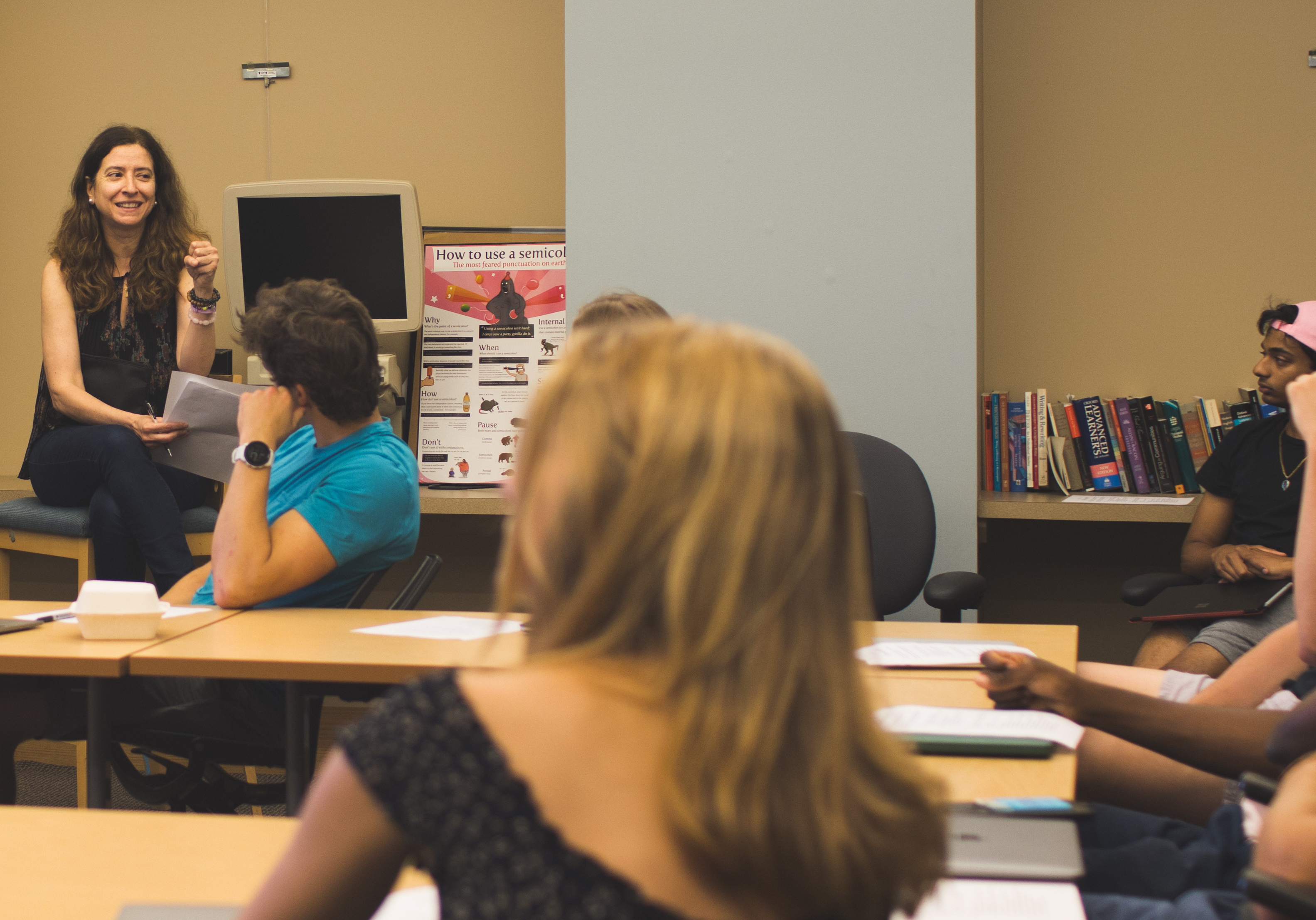 Visiting professor Ana Merino teaches Soccer in the Ibero-American World.