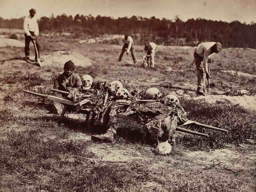 A photo during the Civil War by John Reekie in Alexander Gardner's Photographic Sketch Book of the Civil War