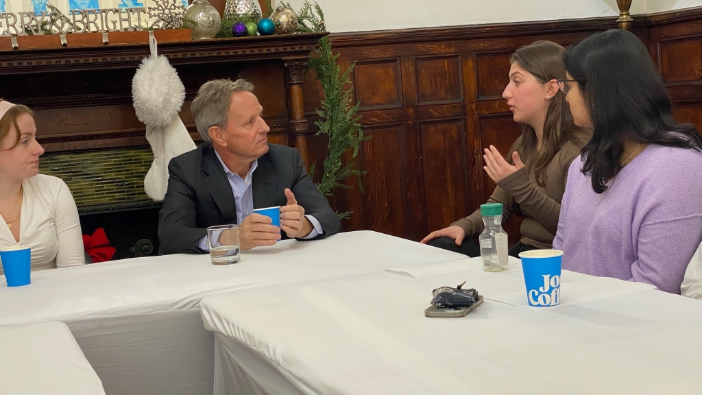 Timothy Geithner, Katherine Gazzini, Mia Steinberg, and Pahal Ahuja