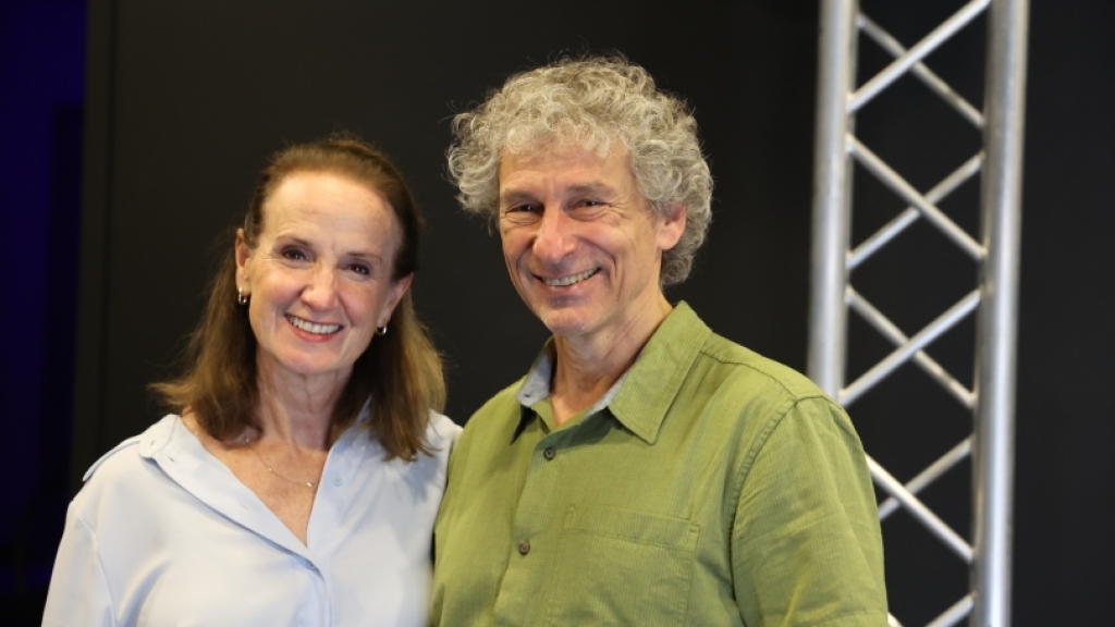 Lecturer Carol Dunne and Professor Dan Rockmore