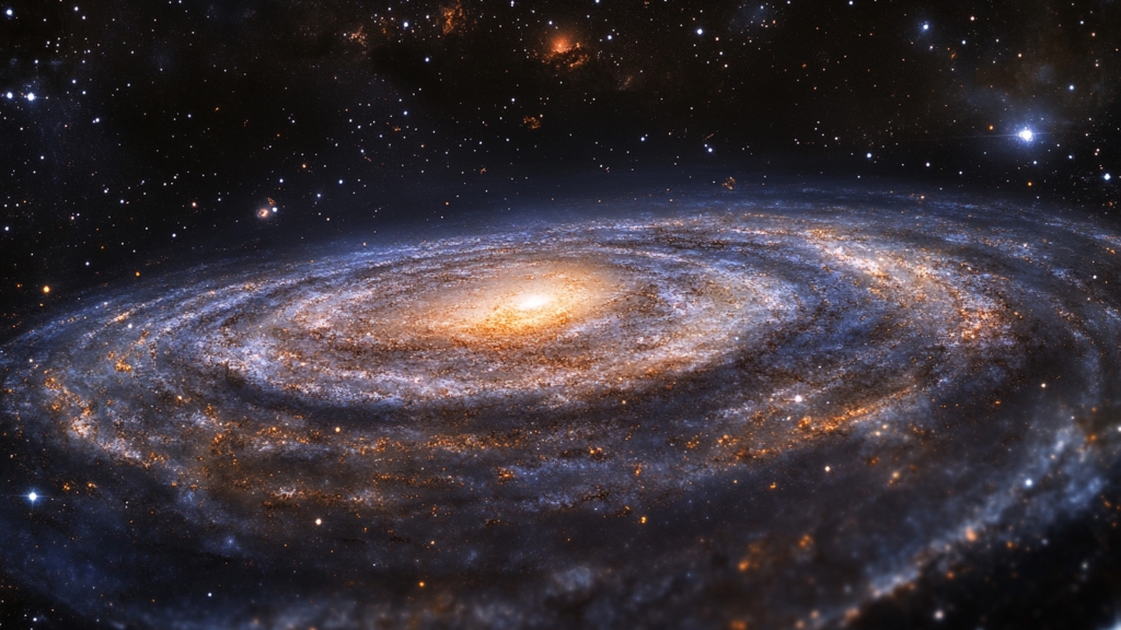 A Midjourney render of deep space