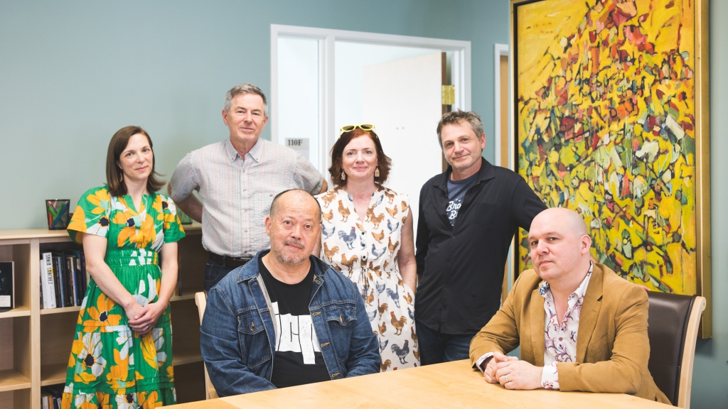 Group photo of faculty involved with the Literary Arts Bridge