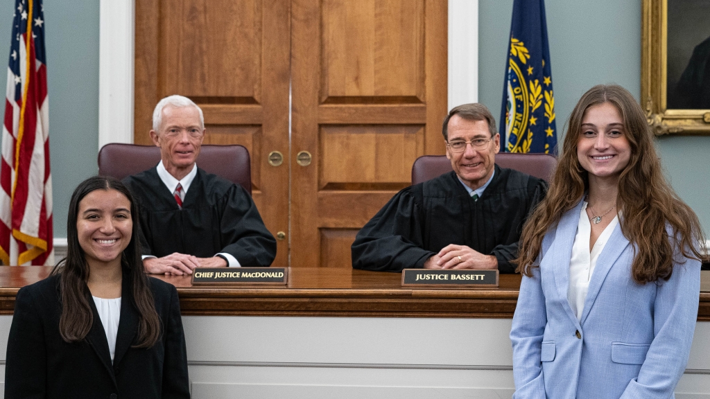 Justices with their student Interns