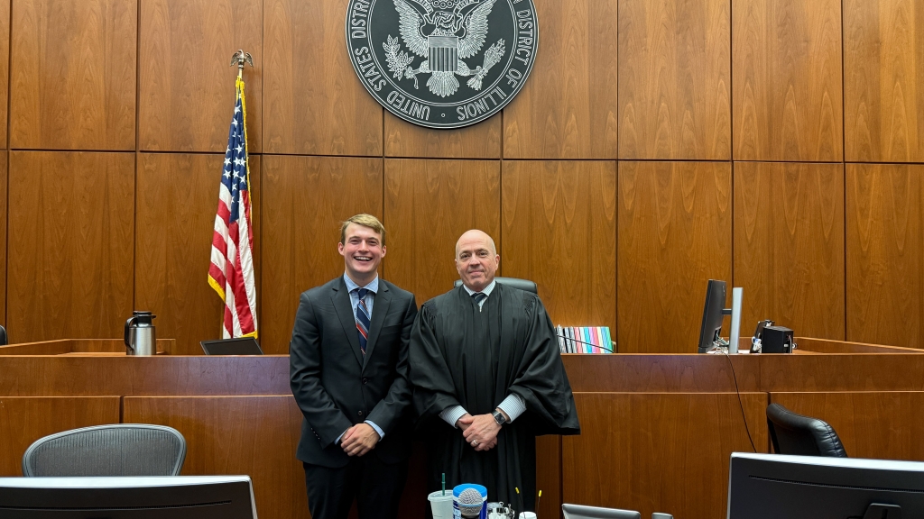 JJ Dega and Judge Jorge Alonso