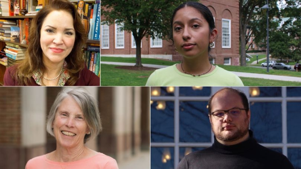 Lillian Guerra '92, Lizet Garcia '23, Susan DeBevoise Wright, and Hayden El Rafei '24