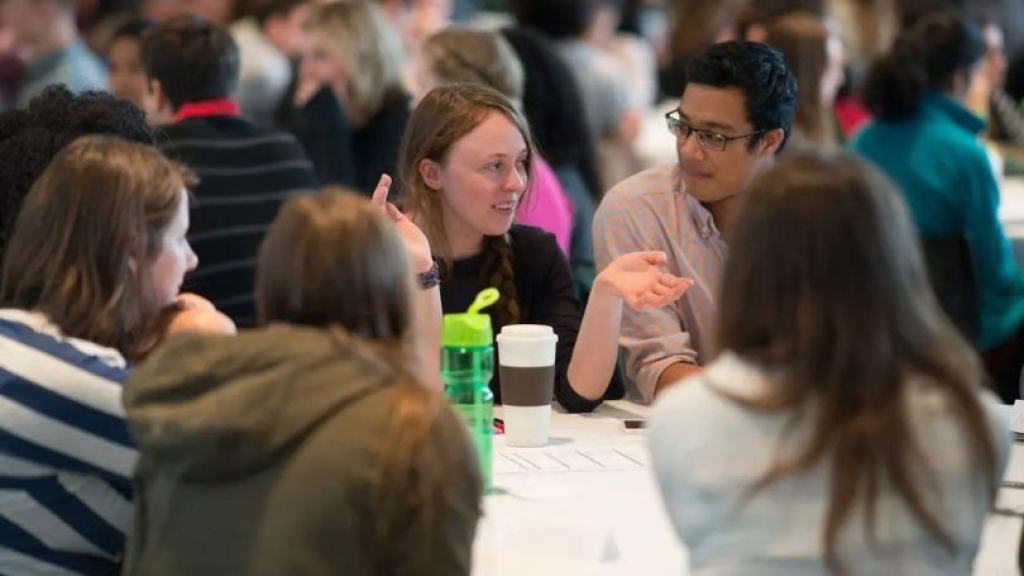 students in dialogue